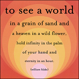 A piece of a poem by William Blake. Too bad Zapple didn't follow through with their plans to record classic poetry.